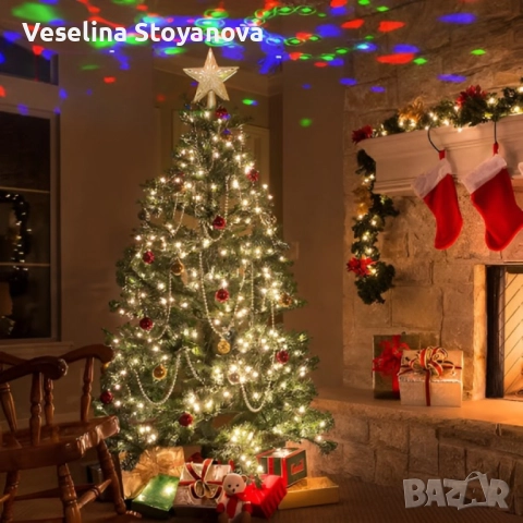 3D прожектор за Елха 6 Визии - Звезда  ТОП ПРОДУКТ ЗА 2025, снимка 7 - Декорация за дома - 52651593