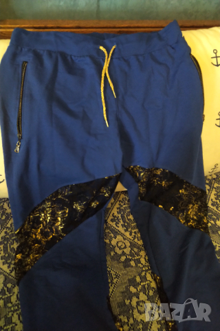Спортно елегантен панталон с дантела , снимка 2 - Панталони - 44822261