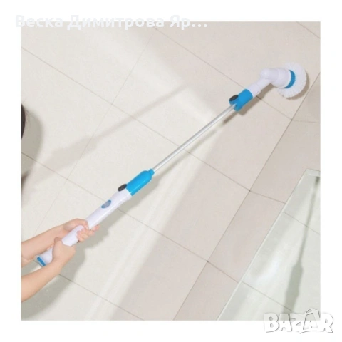 Електрическа четка за почистване на баня Spin scrubber/ Четката работи с акумулаторна батерия., снимка 3 - Други стоки за дома - 53684688