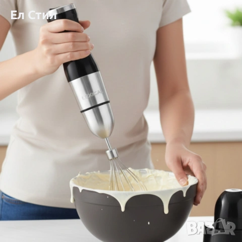 Мощен ръчен блендер Lexical-LHB-1666 6-в-1: Пасиране, разбиване и повече с 800W мощност, снимка 6 - Блендери - 53575210