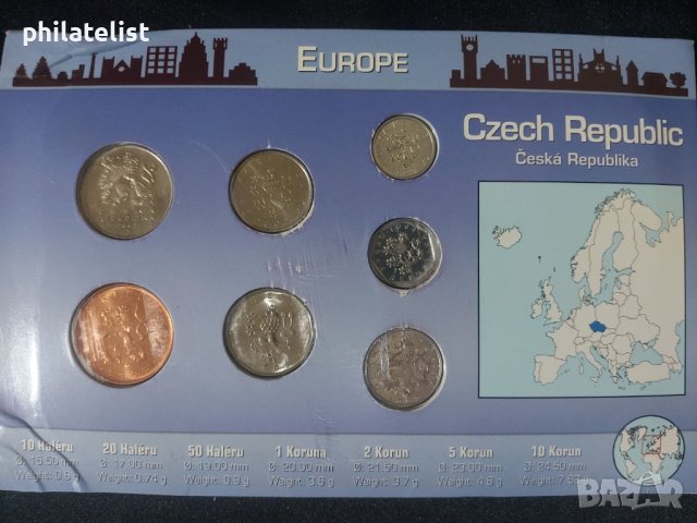 Чехия 1993-2002 - Комплектен сет , 7 монети , снимка 2 - Нумизматика и бонистика - 44483209