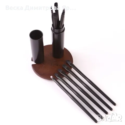 Комплект от 5 броя мини четки за сенки за очи HZS290, снимка 3 - Козметика за лице - 47735058