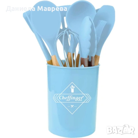 Комплект 12 части кухненски прибори със стойка Cheffinger, снимка 9 - Прибори за хранене, готвене и сервиране - 53389177