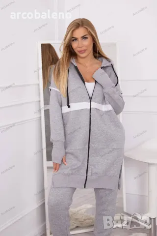 Дамски изолиран комплект от две части с дълъг суичър, 12цвята , снимка 16 - Комплекти - 47809419