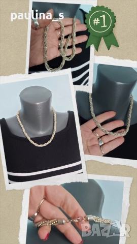 Пет различни броя / Колиета Parfois и унисекс ланец от медицинска стомана / Панцер, снимка 11 - Колиета, медальони, синджири - 52373370