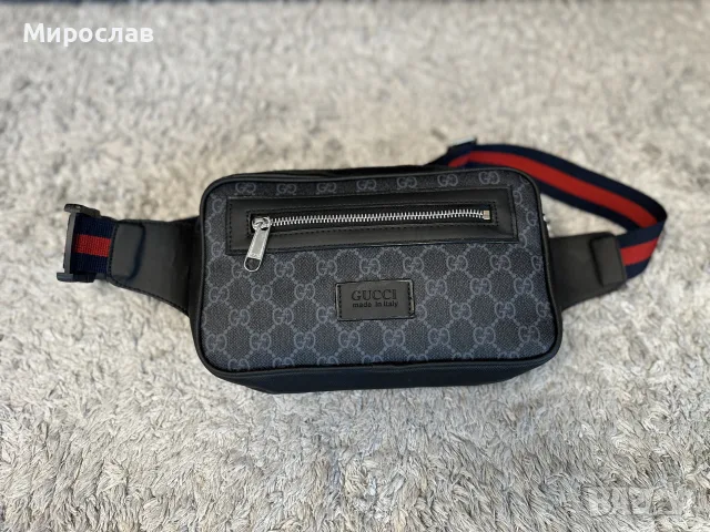 Чанта GUCCI Soft GG Supreme Sherry Line Waist belt bum bag, снимка 3 - Чанти - 56243313