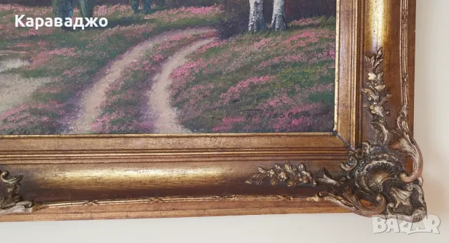 Старинна Картина, снимка 6 - Картини - 47646783