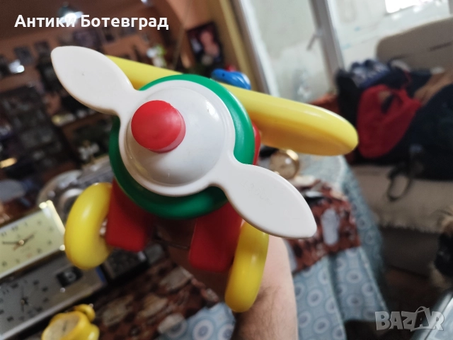 Стара българска играчка Самолет , снимка 4 - Антикварни и старинни предмети - 52913274