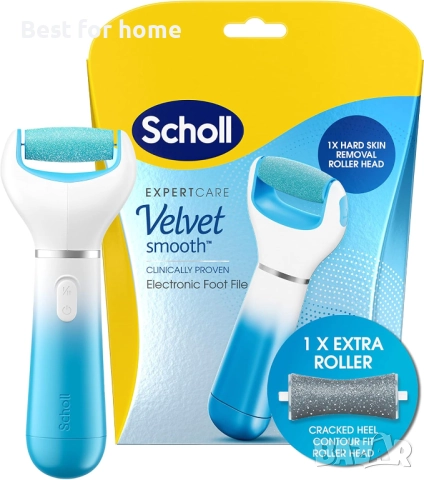 Електрическа пила за крака Scholl Velvet Smooth с пълнител за напукани пети 