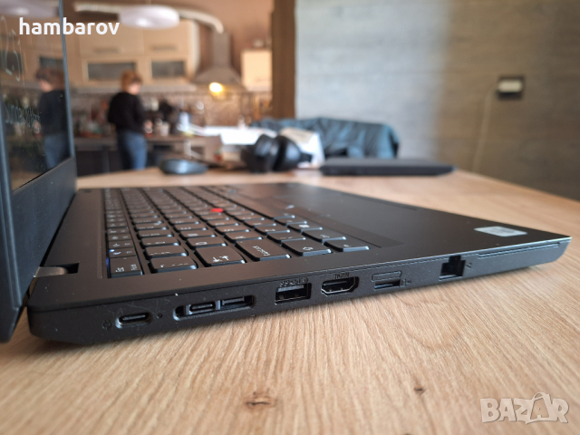 Перфектен лаптоп Lenovo Thinkpad L14 с 4-ядрен Core i5-10210U 14'' FullHD 256GB SSD 8GB Windows 10 , снимка 5 - Лаптопи за работа - 44707501