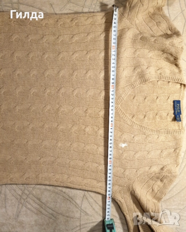 POLO Ralph Lauren вълна и кашмир пуловер M, снимка 8 - Блузи с дълъг ръкав и пуловери - 52777424