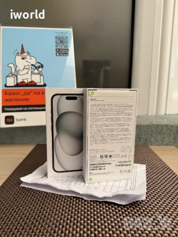⚠️НЕРАЗПЕЧАТАН❗️24М ГАР.  iPhone 15 Лизинг от 48лв/м/ Black Green / 128гб /, снимка 3 - Apple iPhone - 50573682