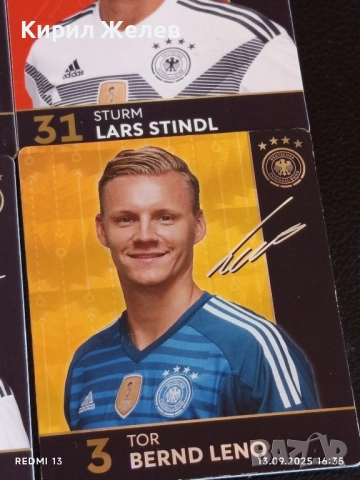 Колекционерски картички на футболисти ЕМРЕ ДЖАН,МАТС ХУМЕЛС,БЕРНД ЛЕНО 48744, снимка 7 - Колекции - 51702225