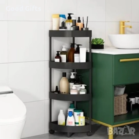 Въртяща се Ъглова Етажерка Corner Storage Rack – Ред и Стил във Всеки Ъгъл, снимка 3 - Други стоки за дома - 53285335