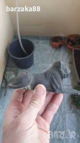 Стар Бронзов Лъв фигура, снимка 3 - Колекции - 53639548