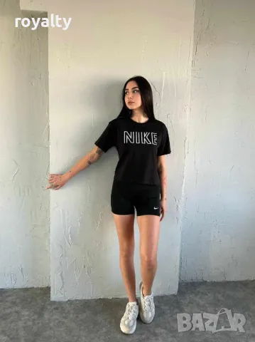Nike черен къс дамски комплект , снимка 2 - Спортни екипи - 49941869