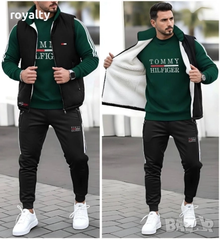 Tommy Hilfiger мъжки комплект три части Два цвята, снимка 2 - Спортни дрехи, екипи - 51998898