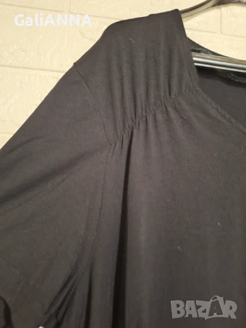 СТРАХОТНА ТУНИКА ЧЕРЕН ЦВЯТ 3XL-4XL, снимка 3 - Туники - 51241270