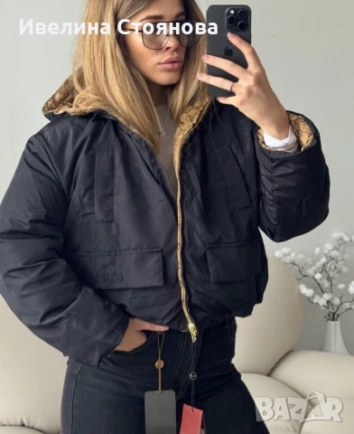 Двулицево яке Гучи, снимка 4 - Якета - 52676489