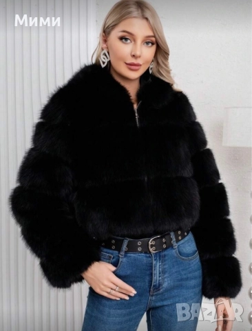 Дамско пухено яке, снимка 2 - Якета - 52457489