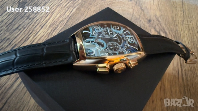 Franck Muller -Vintage Chronograph Quartz  - Мъжки часовник - Нов , снимка 5 - Мъжки - 53218912
