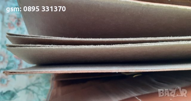 голяма, красива, кожена, стара папка за документи и др. с кон, голям формат, снимка 3 - Антикварни и старинни предмети - 41947479