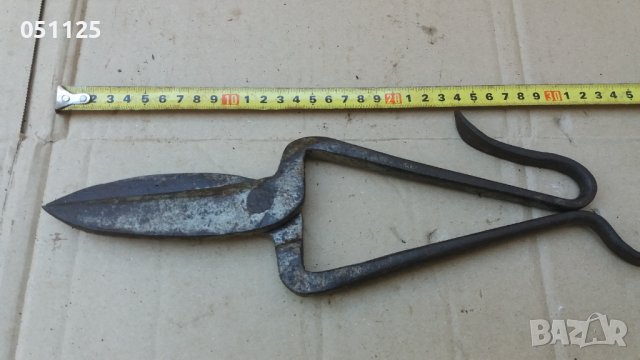 Кована абаджийска ножица , снимка 2 - Антикварни и старинни предмети - 41042873