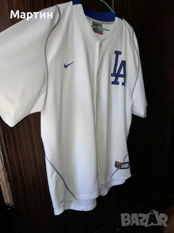 Оригинално бейзболно джърси Nike MLB LA Dodgers – Идеално за високи мъже , снимка 2 - Спортни дрехи, екипи - 55704986