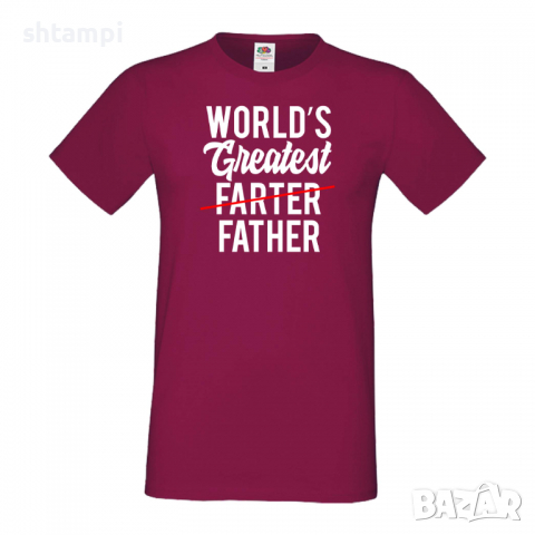 Мъжка тениска Worlds Greatest Farter Дядо,Празник,Татко,Изненада,Повод,Рожден ден, Имен Ден,, снимка 3 - Тениски - 36505079