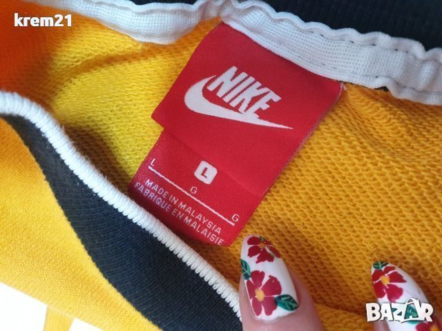 Nike Sportswear дамска жълта блуза овърсайз номер л м, снимка 15 - Блузи с дълъг ръкав и пуловери - 39571444