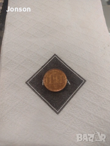 1eвроцент Италия 2017г