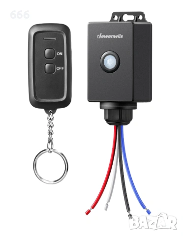 Комплект безжичен ключ за осветление и приемник