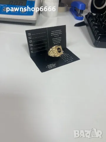 Мъжки златен пръстен 14К, снимка 3 - Пръстени - 50301910