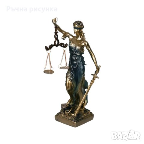 Статуетка "Богиня Темида", снимка 1 - Декорация за дома - 40914959