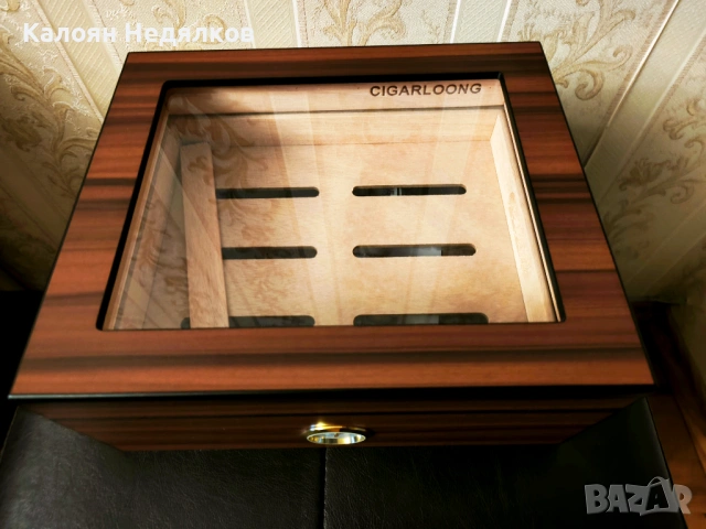 Кутия - хумидор за пури, снимка 2 - Табакери - 53066130