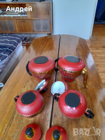 Стар комплект Руски чайници, снимка 6 - Други ценни предмети - 50772564