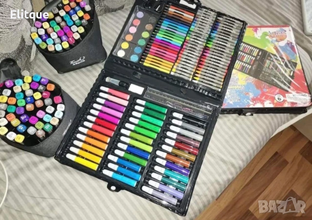 Комплект за рисуване – 150 части, снимка 4 - Рисуване и оцветяване - 53372856