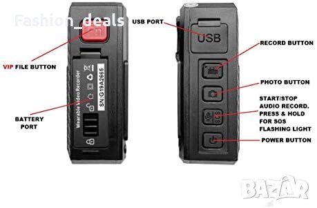 Нова Z5 Body 40MP камера с IR нощно виждане колан за гърди 64GB карта , снимка 3 - Камери - 41958867