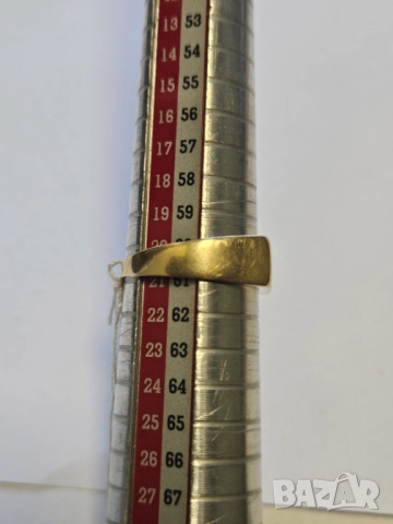 Златен мъжки пръстен 585/14к 3.23гр, снимка 3 - Пръстени - 51499763