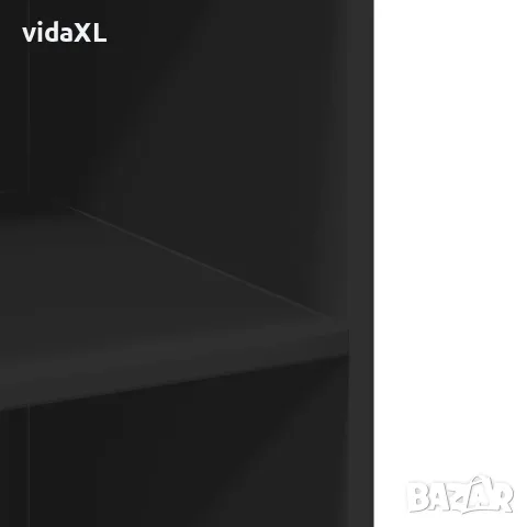 vidaXL Висок шкаф, черен, 70x41x185 см, инженерно дърво, снимка 7 - Бюфети - 56146902