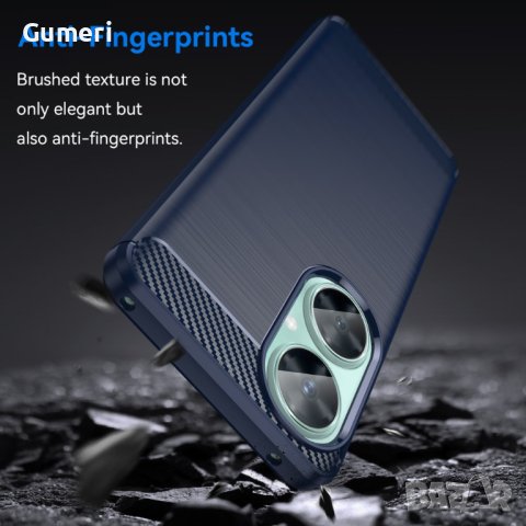 Huawei Nova 11i Противоударен Силиконов Гръб Карбон, снимка 5 - Калъфи, кейсове - 41617140