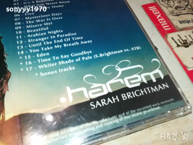 SARAH BRIGHTMAN CD 0905251319, снимка 12 - CD дискове - 50218712