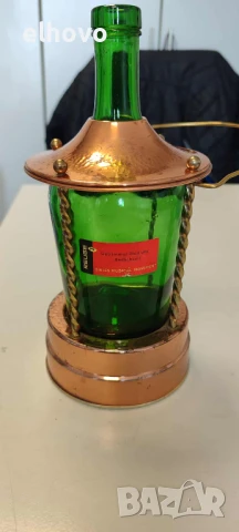 Немска музикална бутилка с швейцарска латерна, снимка 2 - Антикварни и старинни предмети - 51025380