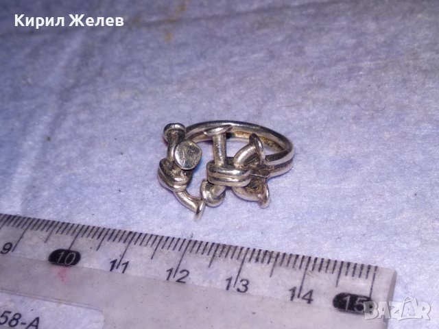 АРТИСТИЧЕН РЯДЪК ДИЗАЙН СРЕБЪРЕН ПРЪСТЕН СРЕБРО 925 РЕГУЛИРУЕМ РЪЧНА МАЙСТОРСКА ИЗРАБОТКА 28661, снимка 13 - Пръстени - 41342276