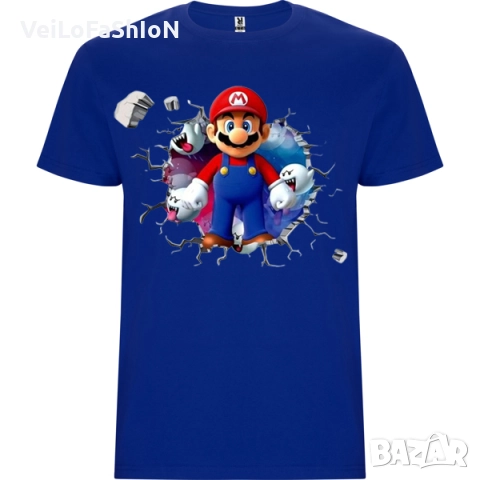 Нова детска тениска със Супер Марио (Super Mario) в три цвят, снимка 3 - Детски тениски и потници - 46964081