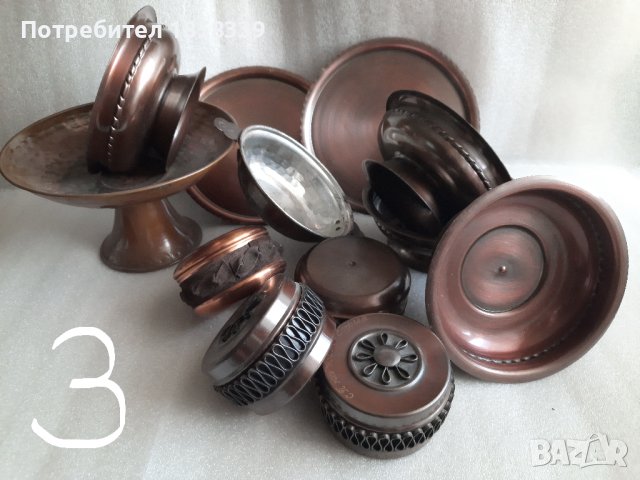 Медни съдове за декорация или използване по предназначение, снимка 4 - Декорация за дома - 40866038