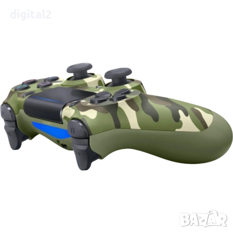 Sony DualShock 4 Green Camo Реновиран като нов 2 г. гаранция JDM-040, снимка 4 - PlayStation конзоли - 53627330