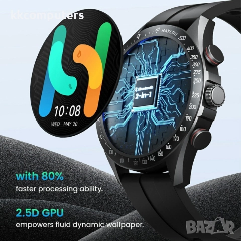 HAYLOU Solar Pro LS18 Смарт часовник- 1.43" AMOLED, Bluetooth повиквания и 100+ Спорт, 4/7 здравен м, снимка 5 - Смарт часовници - 52537027