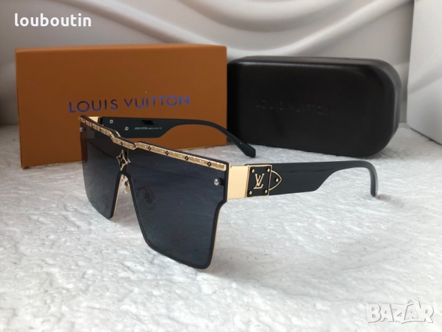 Louis Vuitton 2022 висок клас мъжки слънчеви очила унисекс дамски тип маска, снимка 8 - Слънчеви и диоптрични очила - 36050505