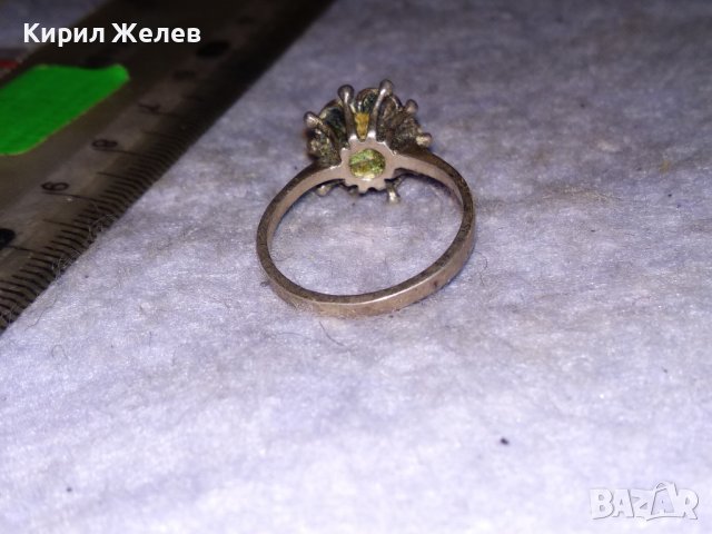 СТАР ФЛОРАЛЕН АРТ НУВО СРЕБЪРЕН ПРЪСТЕН РЪЧНА ИЗРАБОТКА 38492, снимка 10 - Антикварни и старинни предмети - 41462063